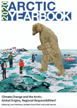 Book cover with polar bear
