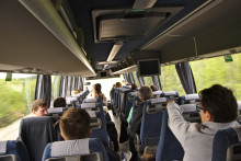 people sitting in a bus